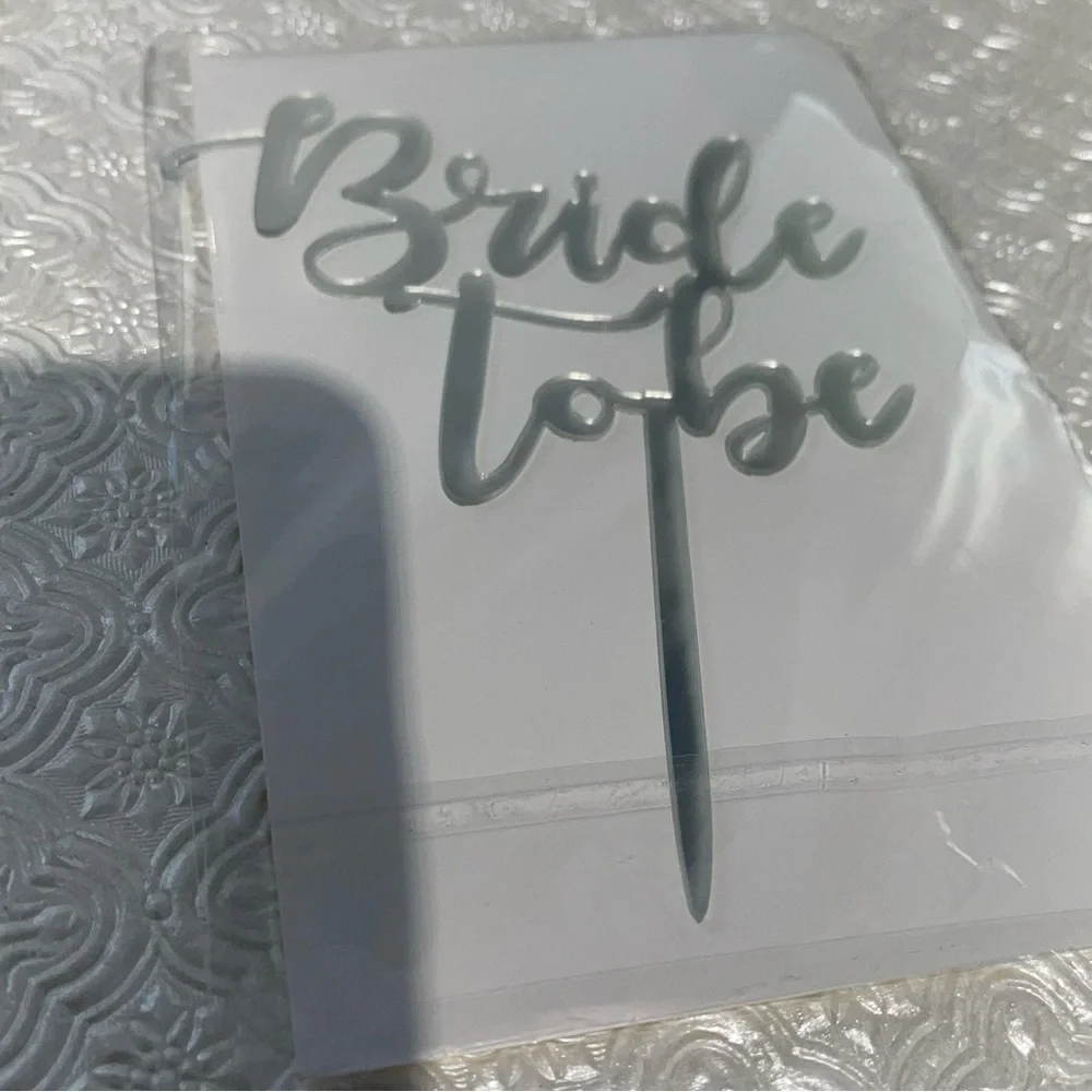 Bridal | Bridal Cake or Cup cake Topper - New Bride To Be Cake Topper | Topper
